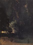 James Abbott McNeil Whistler Nocturne in Black and Gold:The Falling Rocket china oil painting reproduction